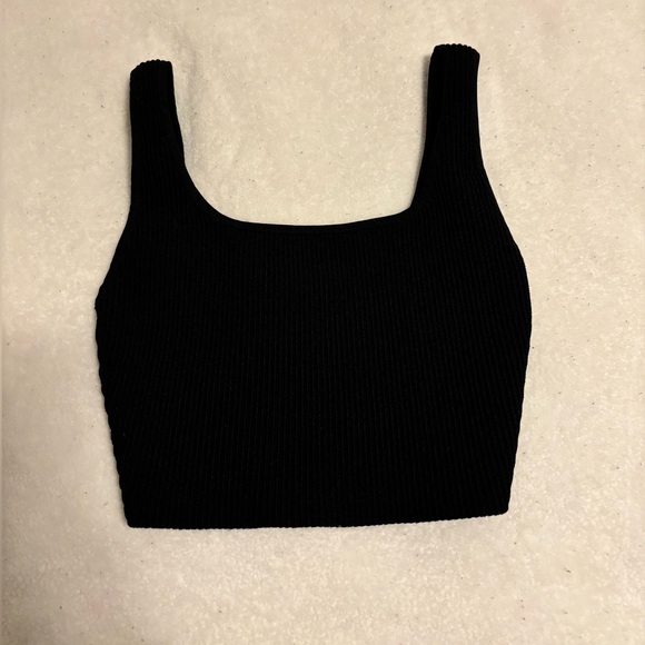 Babaton Sculpt Knit Squareneck Cropped Tank - Picture 1 of 5